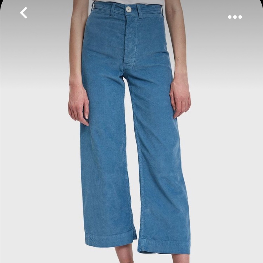 Jesse Kamm - blue cord sailor pant